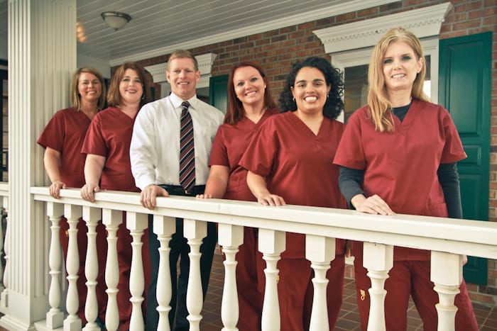 Image: Dr. Slade Lail with medical staff | Pay Online - Lail Family Dentistry, Duluth GA